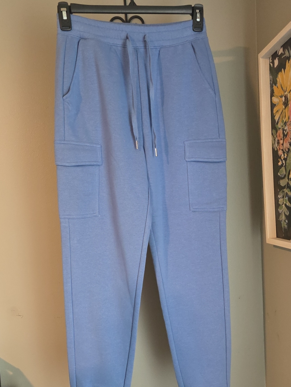 Sonoma Light Blue Cargo Sweatpants with Drawstring Size Small